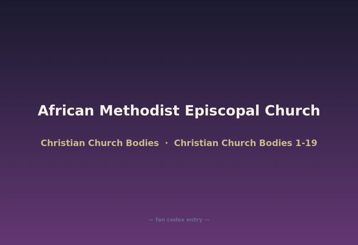 African Methodist Episcopal Church