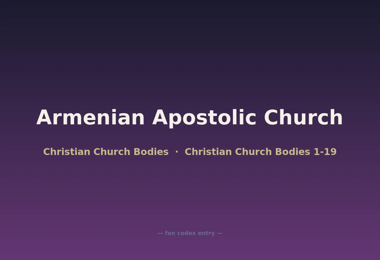 Armenian Apostolic Church