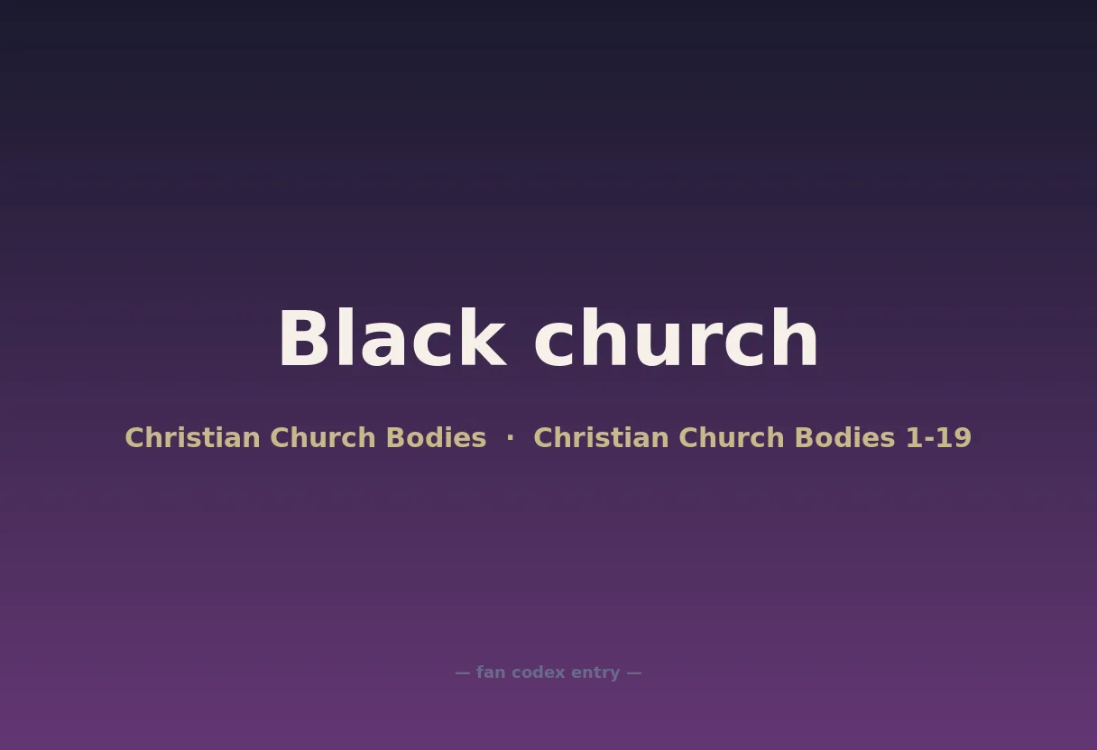 Black church
